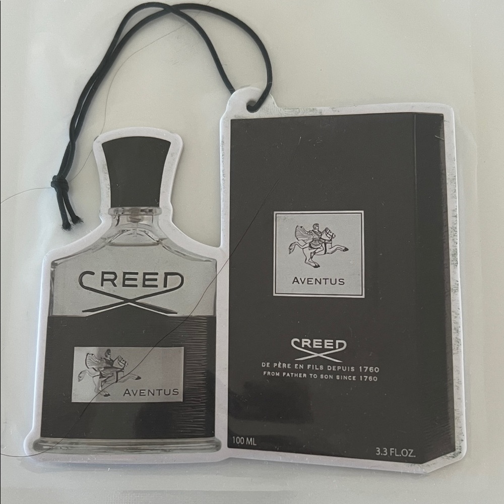 Creed Aventus Black Fragrance Car Freshie NIP